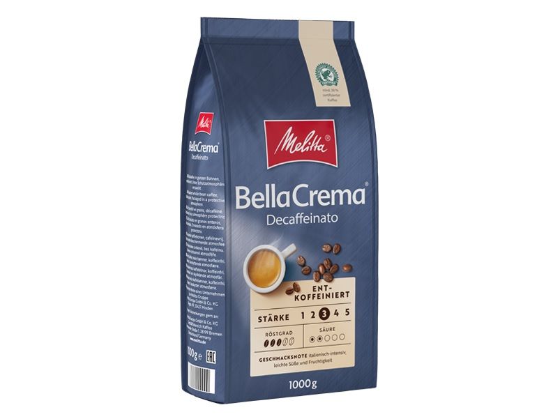 Melitta BellaCrema Decaffeinato Kofeiinittomat kahvipavut