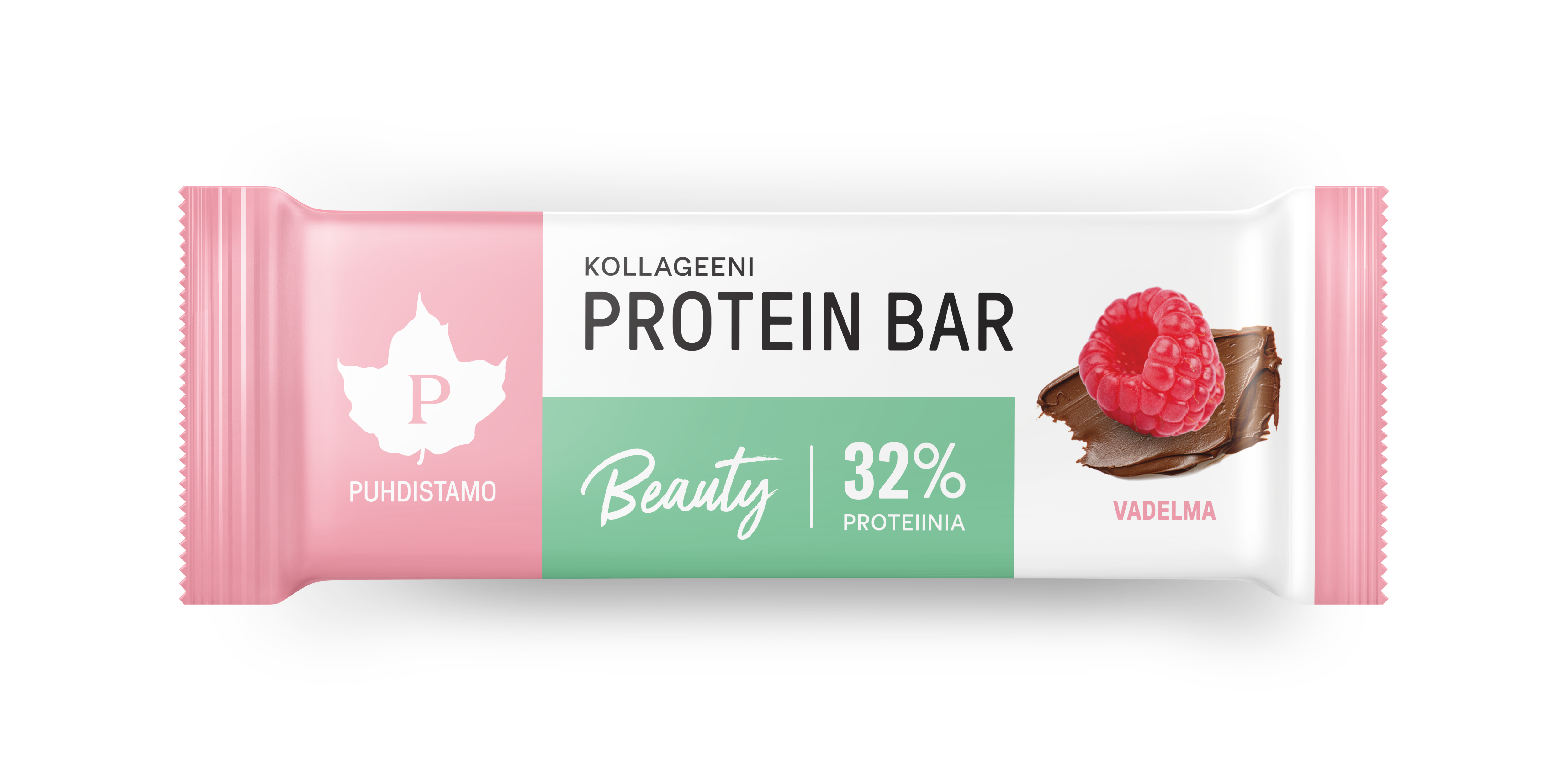 Puhdistamo Kollageeni Beauty proteiinipatukka, Vadelma 30g